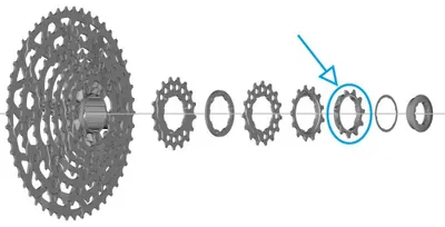 Image de Pignon Shimano CS-LG700, 11 dents