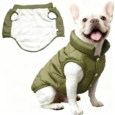 Image de Manteau chaud pour chien, en polaire, vert, taille XL, imperméable, pour chiens de taille moyenne
