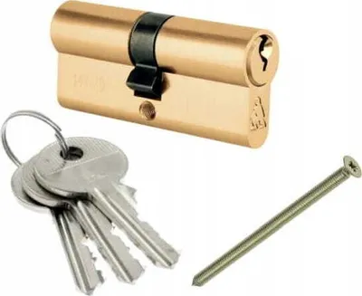 Obrázok produktu pre Dverová cylindrická vložka mosadz 30/30 mm + 3 kľúče