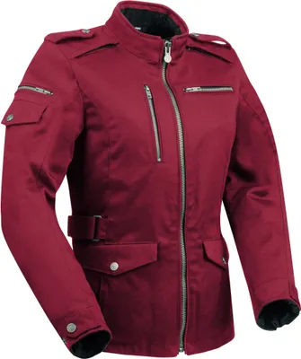 Produktbild von Segura Leyton Damen Motorrad Textiljacke, dunkelrot, 40