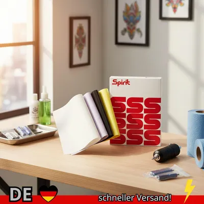 Produktbild von DM 100 Stück Spirit Tattoo-Transferpapier A4-Format Freihand-Thermokopierer