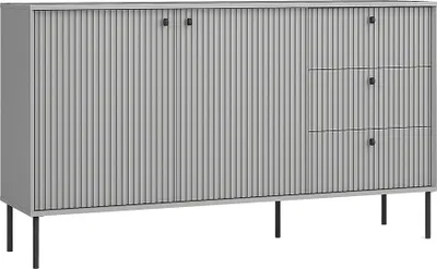Produktbild von Sideboard 156cm in grau mit gerillter Front IPSWICH-166