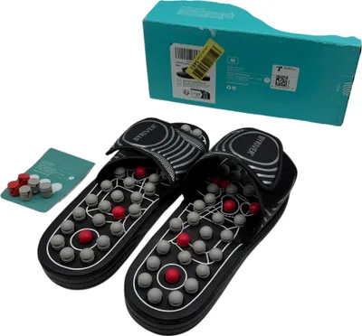 Image de BYRIVER Chaussures de massage pour les pieds Pantoufles Appareil de massage pour les pieds et les talons