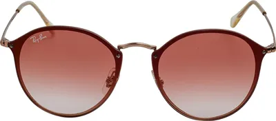 Produktbild von Ray-Ban BLAZE ROUND, Erwachsener, Uni, Rund, Nicht-polarisierte Linse, Metall, Rot