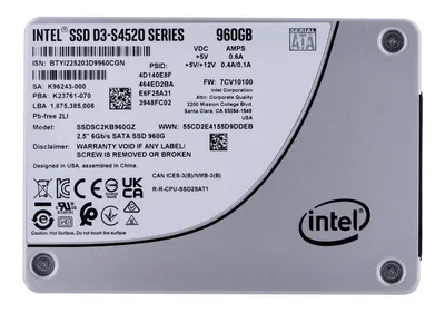 Immagine prodotto di SSD Solidigm (Intel) S4520 960GB SATA 2.5" SSDSC2KB960GZ01 (DWPD up to 3)
