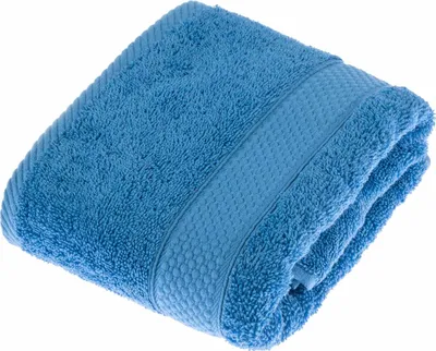 Produktbild von HOMESCAPES Frottee Handtuch 100% Baumwolle 50x90cm – azurblau