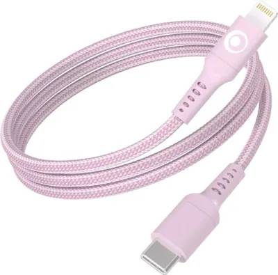 Produktbild von Bigben Connected CBLTISCMFI1M2RLP, 1,2 m, Lightning, USB C, Männlich, Männlich, Pink