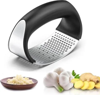 Immagine prodotto di Schiaccia-aglio da cucina in acciaio inossidabile nero