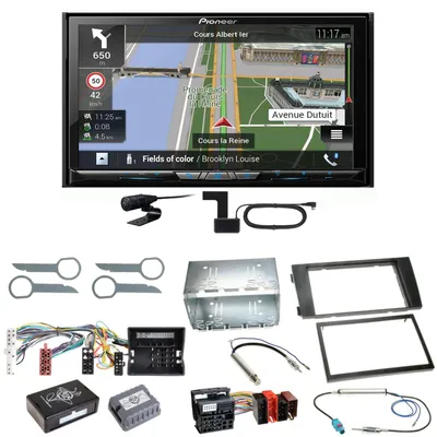 Produktbild von Pioneer AVIC-Z830DAB Navigation Bluetooth CD Einbauset für Audi A6 4B Facelift