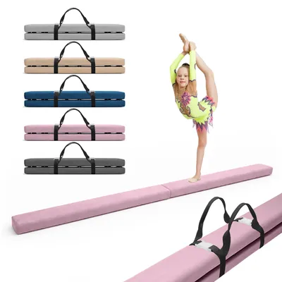 Produktbild von MAMOI® Schwebebalken für zuhause, Balancierbalken für kinder, Balken turnen klappbar, Turngeräte indoor, Balancieren und Turnbalken, Gymnastic bar