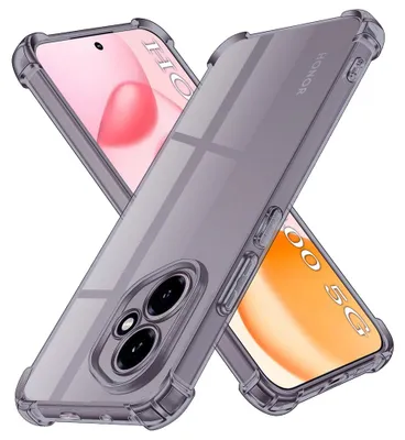 Obrázok produktu pre Techsuit - Shockproof Clear Silicone obal pre Honor 400 – dymovo čierny