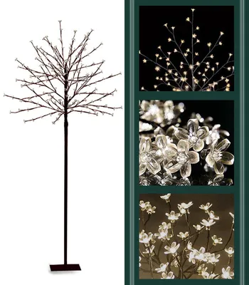 Produktbild von ADGO® Dekorativer Led-Baum in warmem Weiß leuchtender Weihnachtsbaum Dekoration 150cm