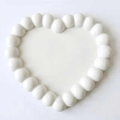 Immagine prodotto di Vassoio a cuore bianco Cuore di Perle NOBAMO KP41903