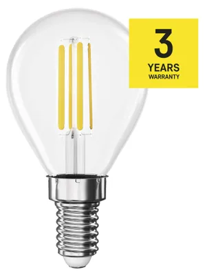 LED žárovka Filament Mini Globe / E14 / 5,9 W (60 W) / 806 lm / neutrální bílá
