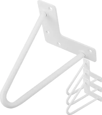 Produktbild von DazHom Haarnadel Tischbeine Metall 4 Stück 20cm Weiß DIY rostbeständig 2 Stangen Φ12mm pulverbeschichtet