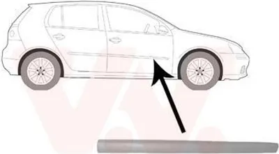 Immagine prodotto di VAN WEZEL Modanatura per porta 5894424 anteriore destra