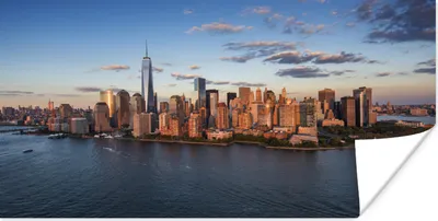 Produktbild von MuchoWow® Poster New York - Skyline - Boot 120x60 cm - Bild