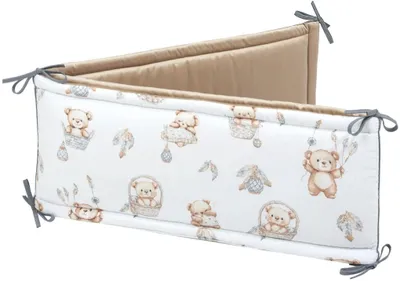 Produktbild von Boho Bears & Cappuccino Soft Velvet Bettumrandung
