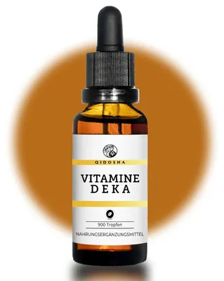 QIDOSHA Vitamine D E K A, Premium Vitamin-Tropfen… – Bild 1