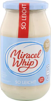 Produktbild von Miracel Whip So leicht Salatcreme mit fettreduziertem Joghurt 4,9% Fett 500g