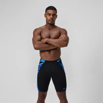 Productafbeelding van SPEEDO END+ MAX SPLICE JAM V2 heren zwemshort, zwart/blauw, maat XL