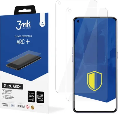 Produktbild von 3mk Display Schutzfolie ARC+ für Realme X7 Pro 5G  0,17mm Self-Heal (2 Stück)