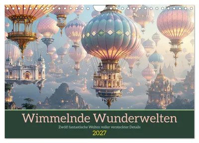 Produktbild von Wimmelnde Wunderwelten (Wandkalender 2027 DIN A4 quer), CALVENDO Monatskalender