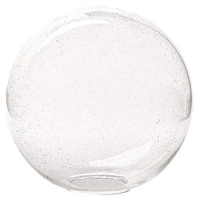 Image de Verre sphérique transparent pour lampe, verre à bulles « antico », Ø 25 cm, verre de rechange sans collerette, abat-jour en verre, abat-jour globe