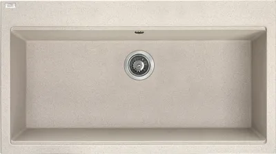 Produktbild von BADLAND Granitspüle Einzelbecken TAU 50x90 Beige | Siphon im SET!