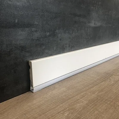Produktbild von Licht - Sockelleiste / Licht - Fußleiste  "Masone" 15 x 80 mm weiß foliert