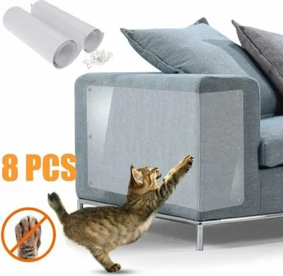 Produktbild von 8PCS Haustier Katze Kratzschutz Matte Kratzbaum Sofa Möbel Schutz Folie Protector Kratzschutz Matte Kratzbaum Folie Protector