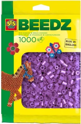 Produktbild von Famanu Bügelperlen Lila 1000 Stück - Kreatives Basteln für Kinder