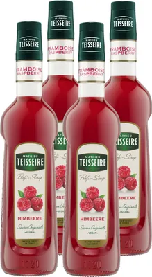 Zdjęcie produktu dla Syrop do napojów Mathieu Teisseire Raspberry 0,7 l (opakowanie 4 szt.)