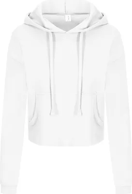 Produktbild von AWDis Just Hoods Damen Girlie Crop-Kapuzenpullover PC3447 (L) (Arktisch Weiß)