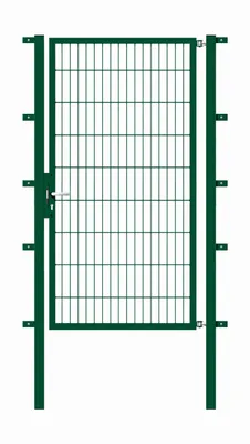 Produktbild von Alberts Einzeltor Flexo mit Zubehör, zum Einbetonieren, grün, Breite 100 cm, Höhe 180 cm