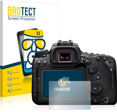 Produktbild von BROTECT Schutzglas für Canon EOS 90D Schutzfolie Panzer Folie Glas Display Schutz klar