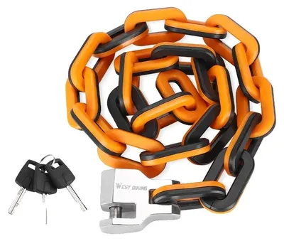 Produktbild von Kettenverschluss, Schwerlaststahl, Diebstahlschutzdesign, Orange