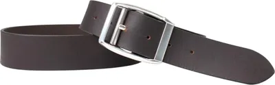 Produktbild von FRONHOFER Herrengürtel 4 cm, Gürtelschnalle silber lackiert, Narbenleder