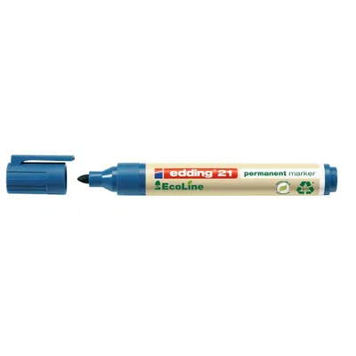 Imagen del producto de edding 21 EcoLine, rotulador permanente azul
