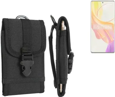 Produktbild von K-S-Trade Holster Handy Hülle kompatibel mit Vivo V29 Lite 5G Holster Handytasche Gürtel Tasche Schutz Hülle Robust Outdoor schwarz