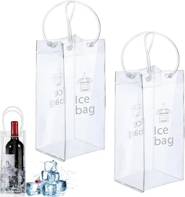 Productafbeelding van Flessenkoeler - Ijszak - Koeltas - 2 stuks - Pvc - Tas