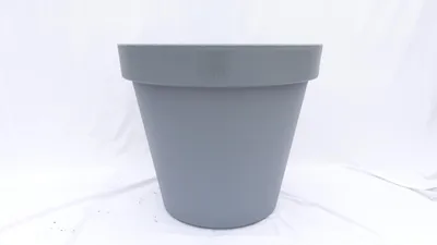 Produktbild von E&K Übertopf Ø 80 cm Pflanztopf Blumentopf Pflanzkübel "Ecken und Kanten" Kübel - Farben: anthrazit, weiss, grau XXL groß