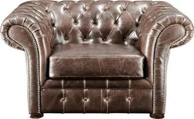 Produktbild von Chesterfield Ledersessel - Vintage Leder - Braun - CLOTAIRE