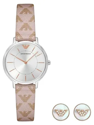 Produktbild von Emporio Armani Damen Armbanduhr Uhr AR80007 Watch Ohrringe Geschenkset
