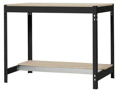 Image de Etabli Simonwork Bt0 900x600 Antracite/bois Antracite/bois 842x910x610 - Simonrack