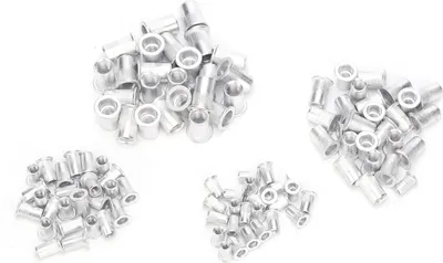 Image de 100Pcs Blind Riveting Nuts Set Aluminum Rivet Nut M4/M5/M6/M8 Hardware Accessories