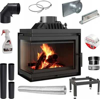 Produktbild von Linker Kamineinsatz SIMPLE 8 kW + Zubehör
