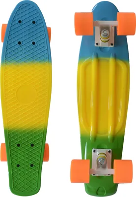 Produktbild von MUWO Penny Board 55cm | Polypropylen Deck, Aluminium Achsen, PolyurethanRäder 60mm | Robustes Material, sofort einsatzberei | MW-324