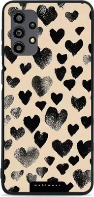 Produktbild von Handyhülle für Galaxy A32 5G, Mobiwear Glossy Case, Beige Liebe