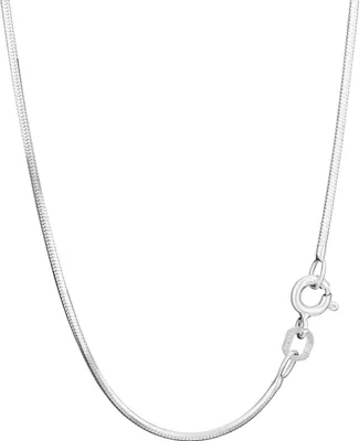 Produktbild von Echte 925er Sterlingsilber Schlangenkette Diamatiert 45cm 1,10mm 4,3g 5957